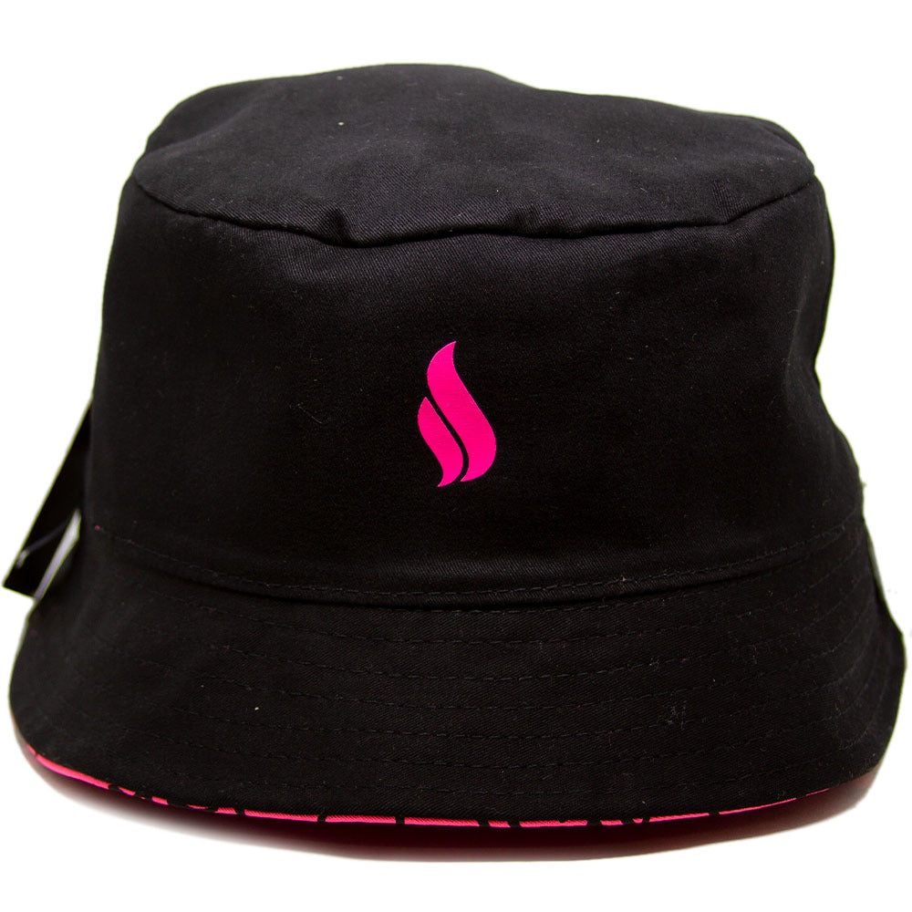 Bucket Simple Duplaface Logo Rosa