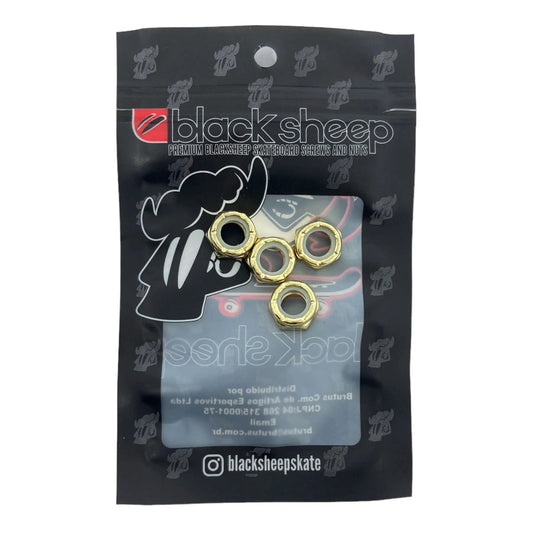 Jogo de porcas do eixo Black Sheep - Dourado